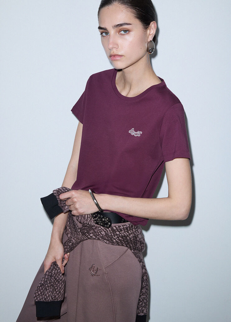 Logo T-shirt aubergine Liu Jo - medium