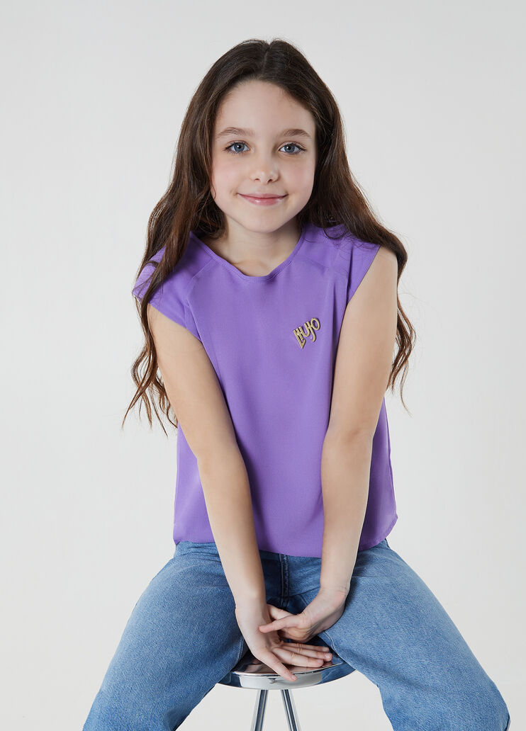 Top with Liu Jo pin lilac Liu Jo - large image number 3