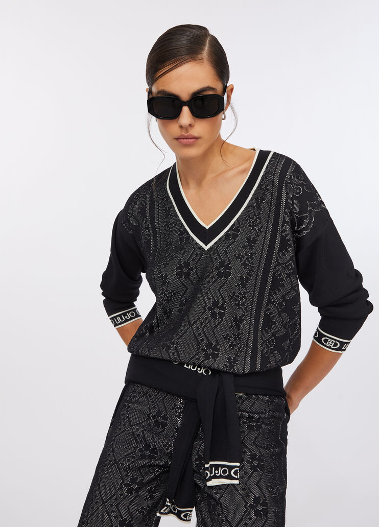 Pullover Liu Jo Better Schwarz Liu Jo - large image number 2