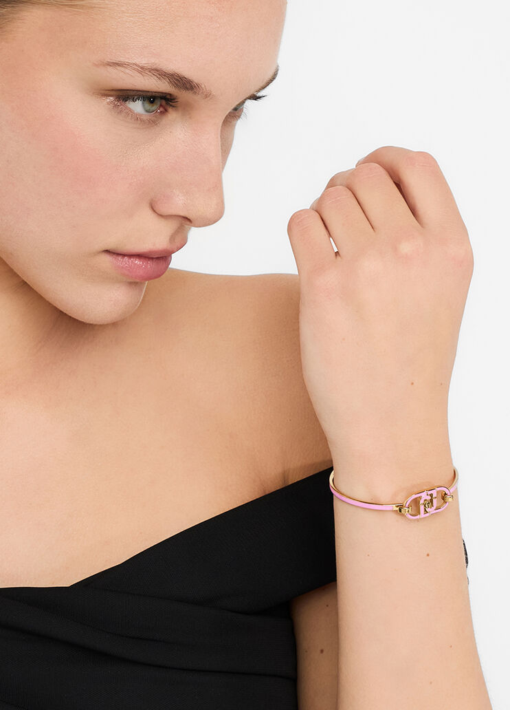 Rigid bracelet with logo pink Liu Jo - medium Rigid bracelet with logo pink Liu Jo - medium