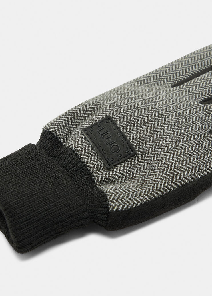 Chevron-Handschuhe Dunkelgrau Liu Jo - medium Chevron-Handschuhe Dunkelgrau Liu Jo - medium