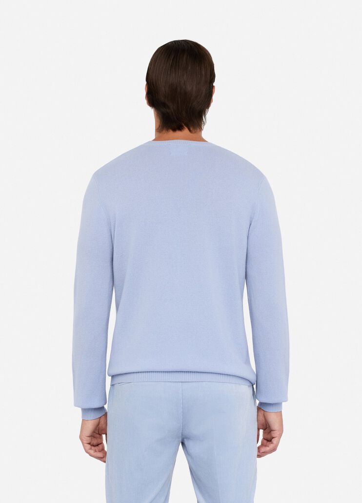 Wool and cashmere jumper air force blue Liu Jo - large image number 1 Wool and cashmere jumper air force blue Liu Jo - large image number 1