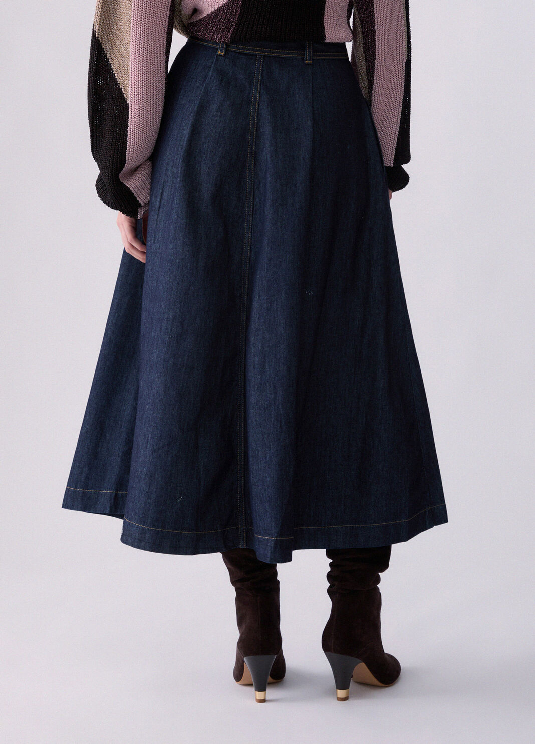 Langer Jeansrock Normale Waschung Liu Jo - large image number 1
