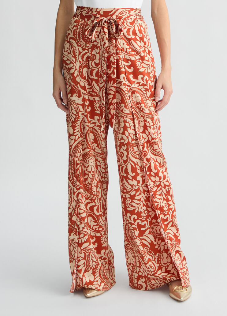 Printed twill trousers terracotta Liu Jo - medium Printed twill trousers terracotta Liu Jo - medium