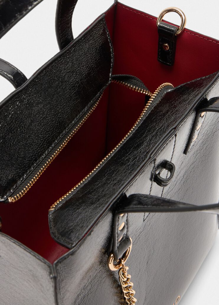 Small glossy bag black Liu Jo - large image number 6