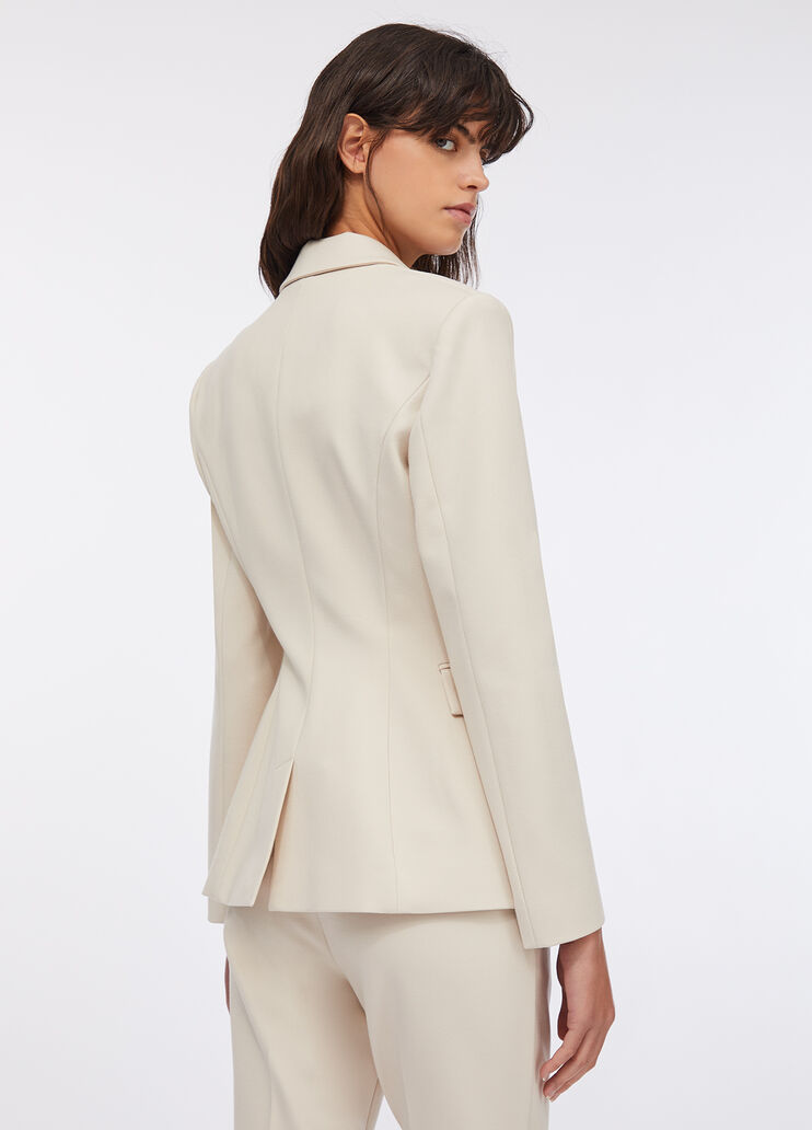 Blazer avec broche ornée de pierres blanc Liu Jo - large image number 1