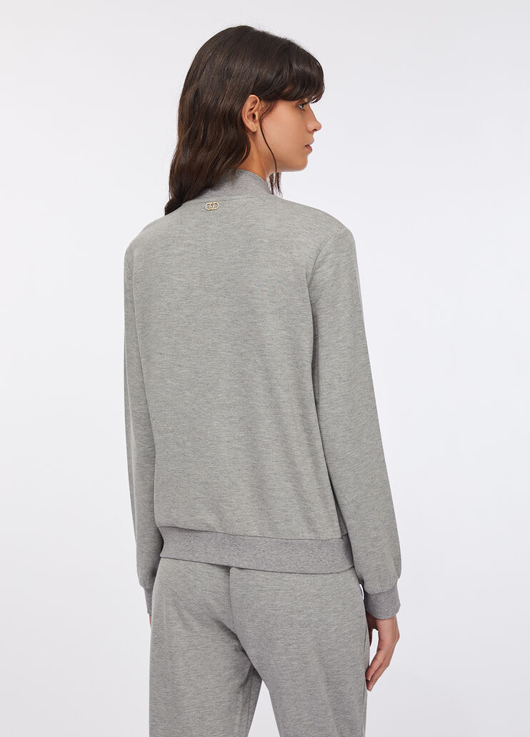 Sweatjacke Hellgrau Liu Jo - large image number 1