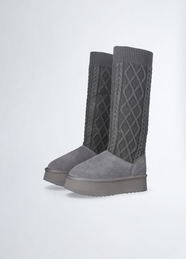 Knit platform boots grey Liu Jo - large image number 2 Knit platform boots grey Liu Jo - large image number 2