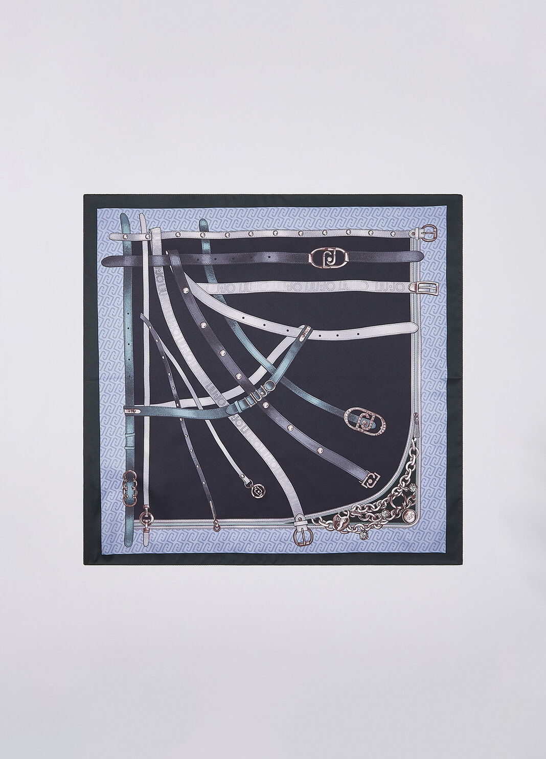 Small foulard with print light blue Liu Jo - large image number 2
