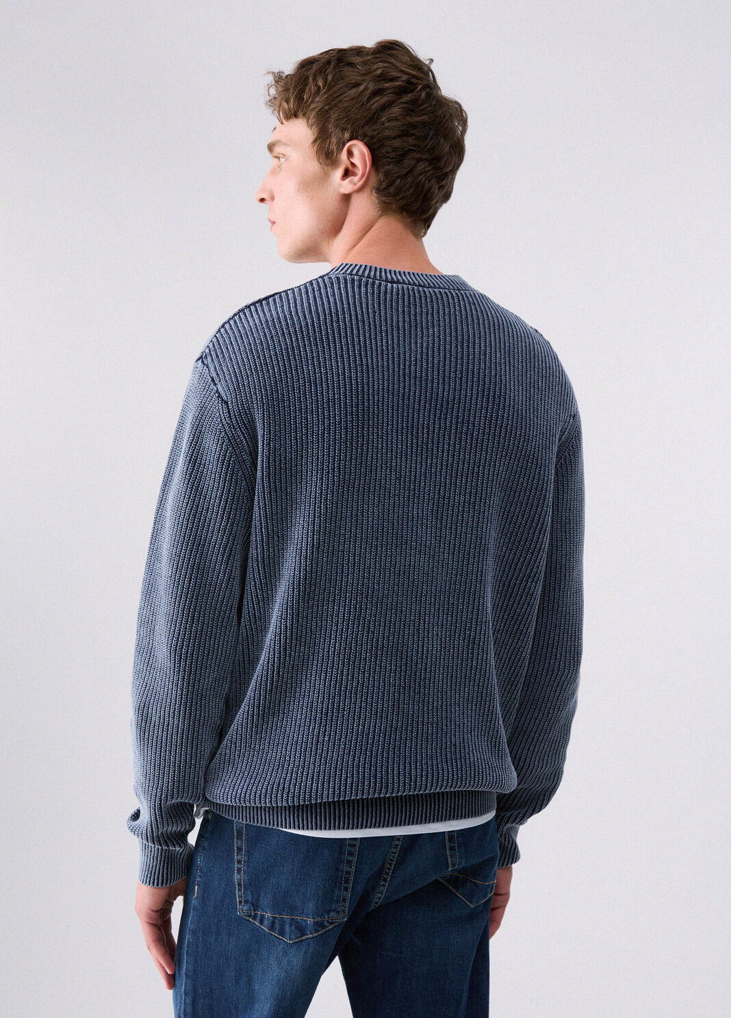 Stonewash Sweater navy blue Liu Jo - large image number 1