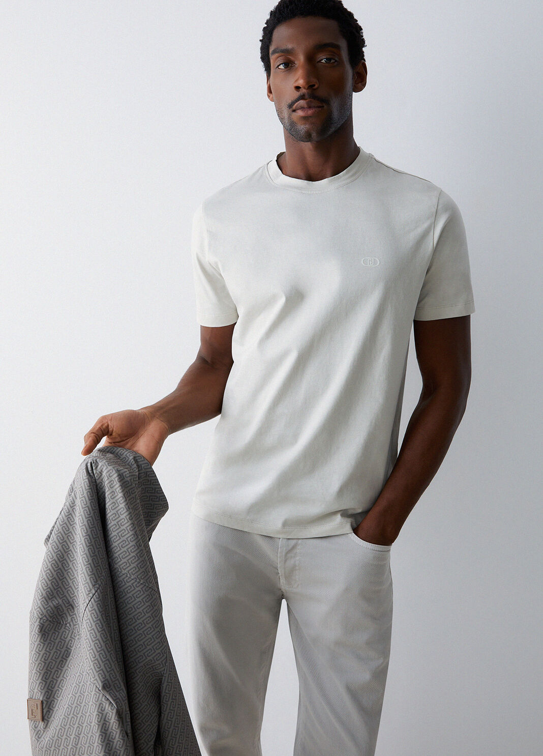 T-shirt regular fit gris clair Liu Jo - large image number 3