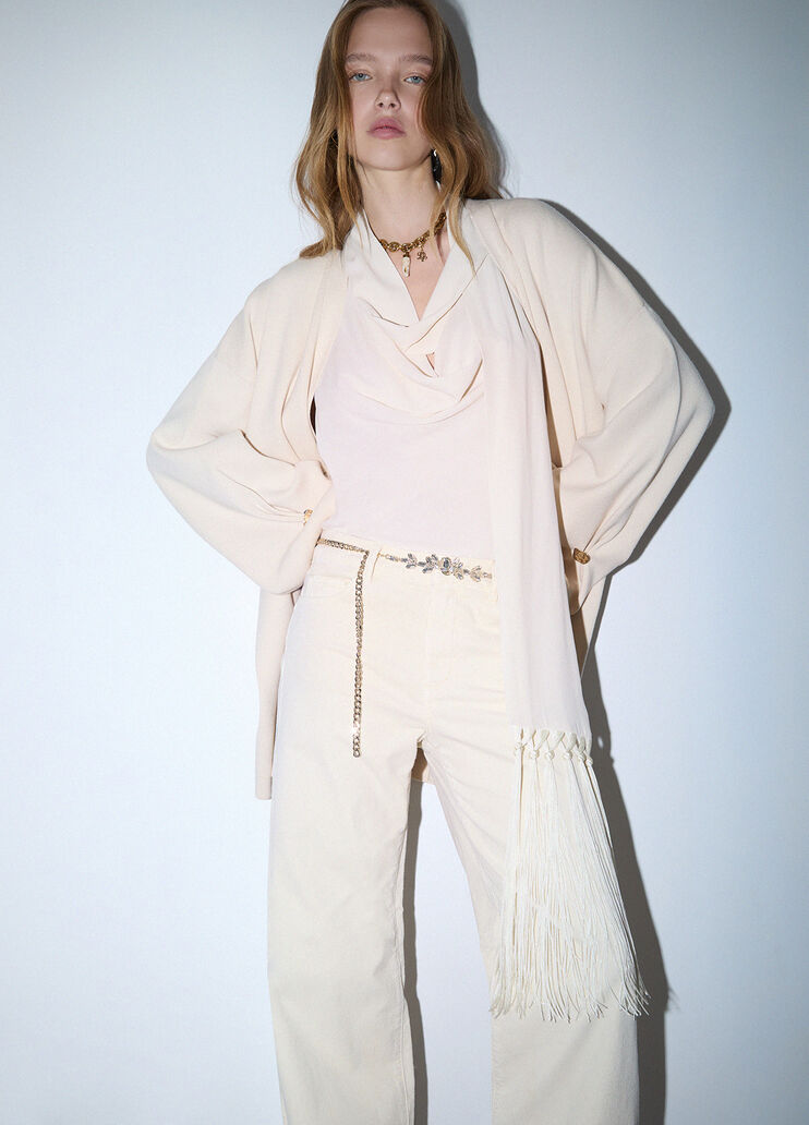 Velvet Flare Pants angora Liu Jo - medium