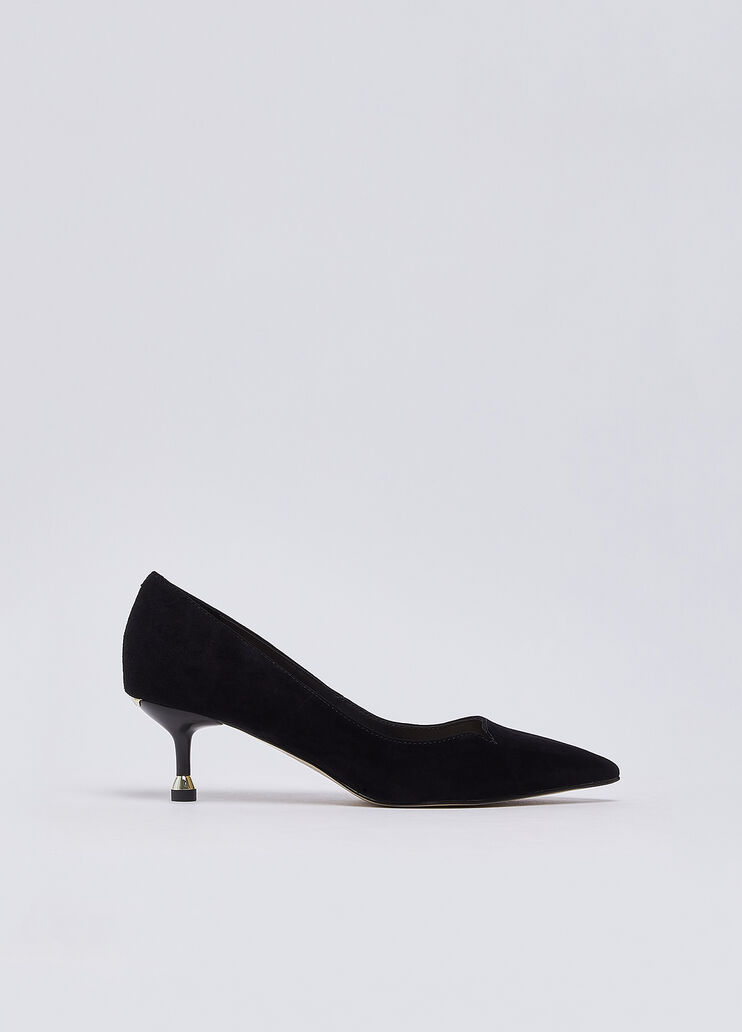 Pumps in suede with heel low black Liu Jo - medium