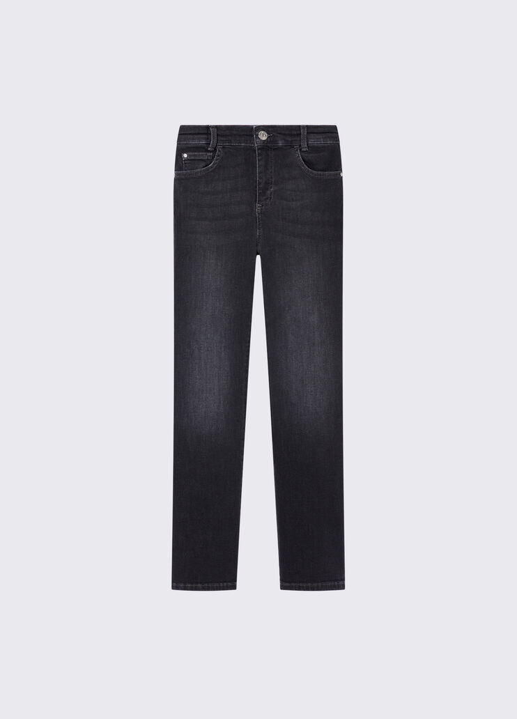 Straight Pants black denim Liu Jo - medium