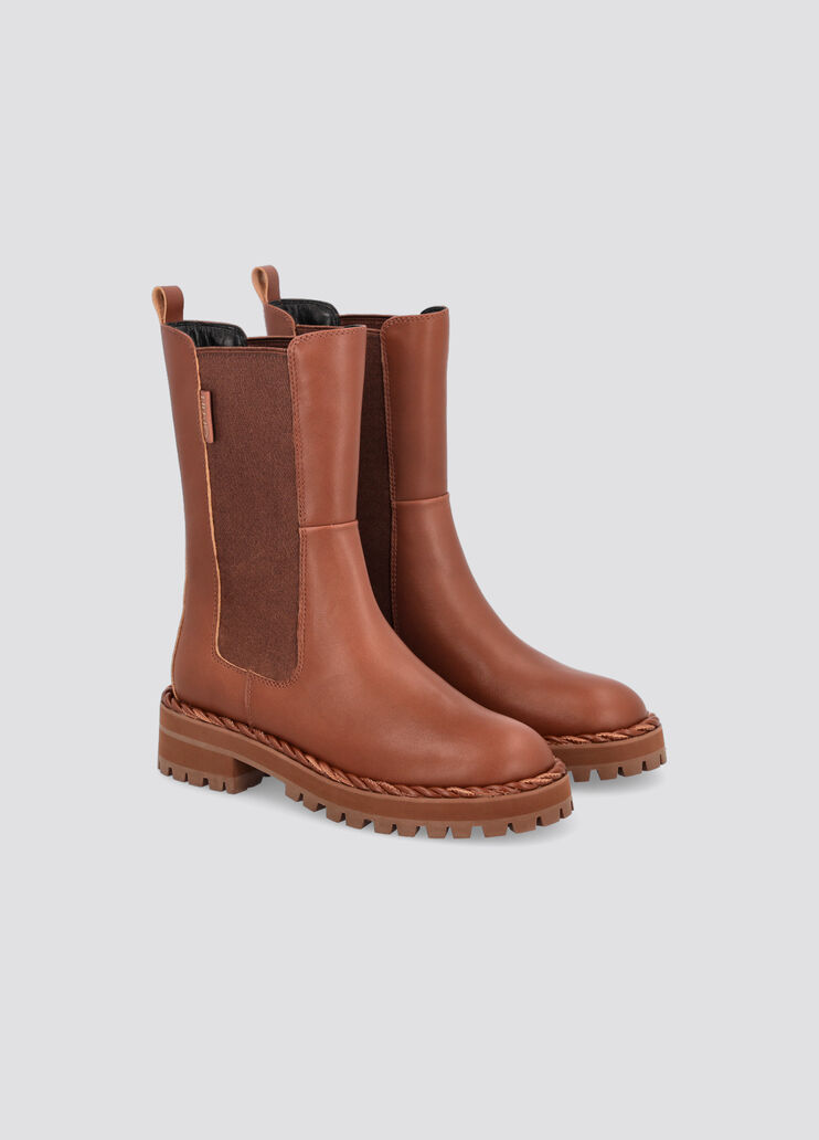 Leather ankle boots walnut Liu Jo - large image number 1 Leather ankle boots walnut Liu Jo - large image number 1