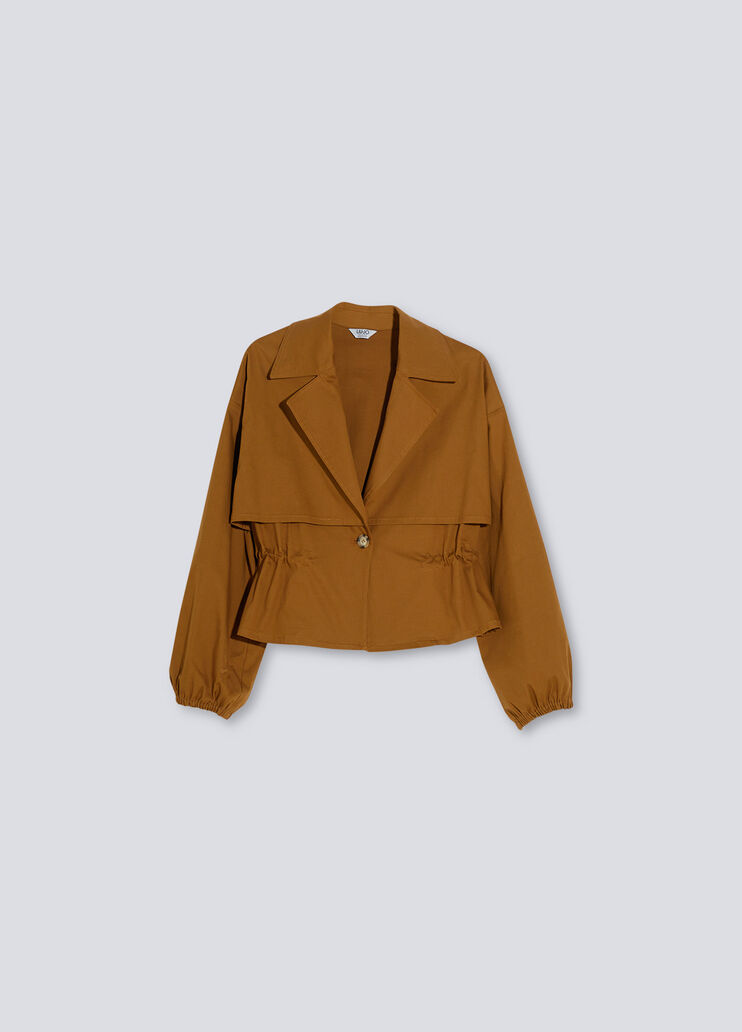 Gabardine jacket bronze Liu Jo - large image number 4  Gabardine jacket bronze Liu Jo - large image number 4