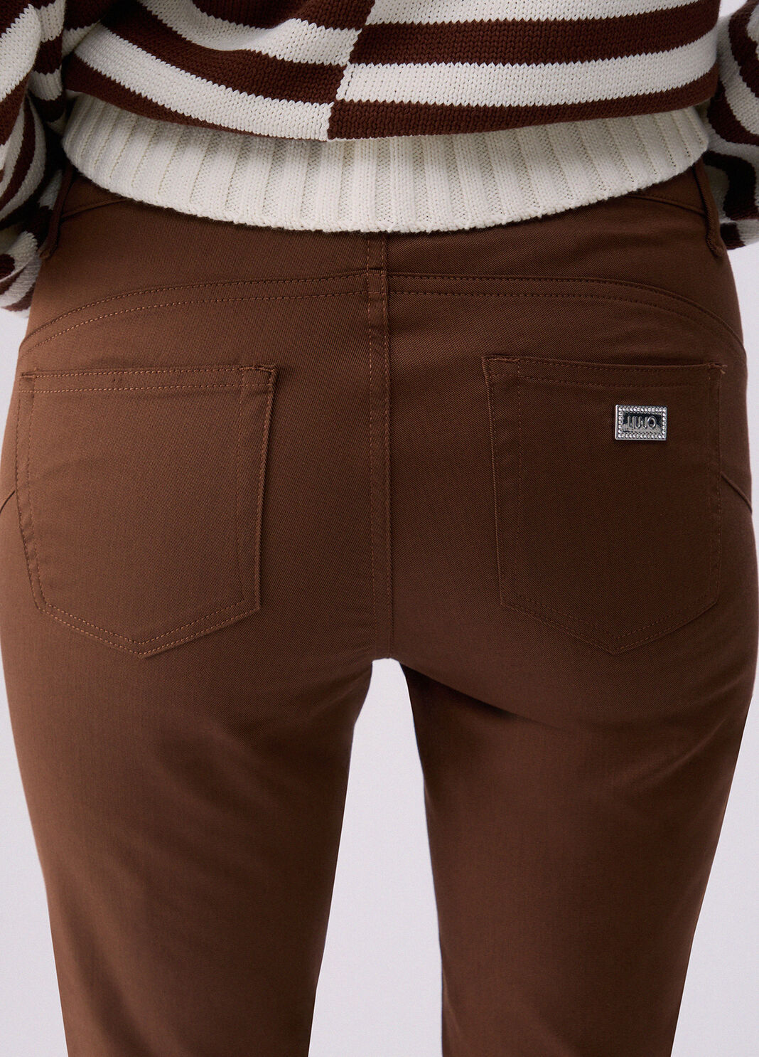 Skinny-Hose in Cropped-L&auml;nge Biscuit Liu Jo - large image number 4