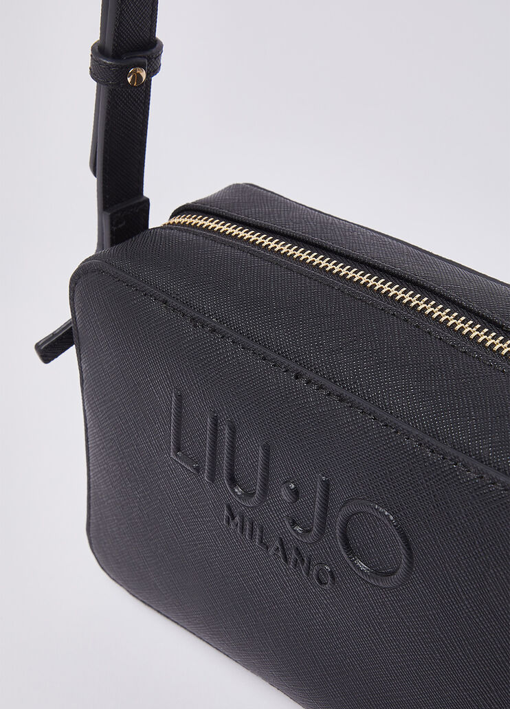 Crossbody bag with logo black Liu Jo - medium