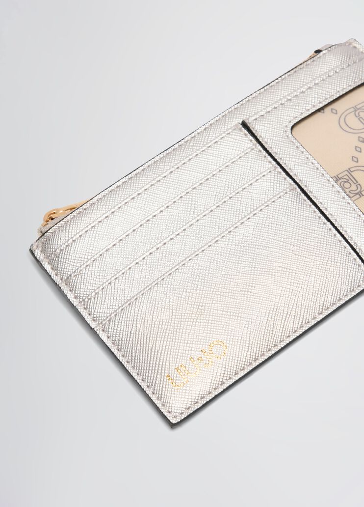 Card holder with zip silver tone Liu Jo - large image number 2 Card holder with zip silver tone Liu Jo - large image number 2