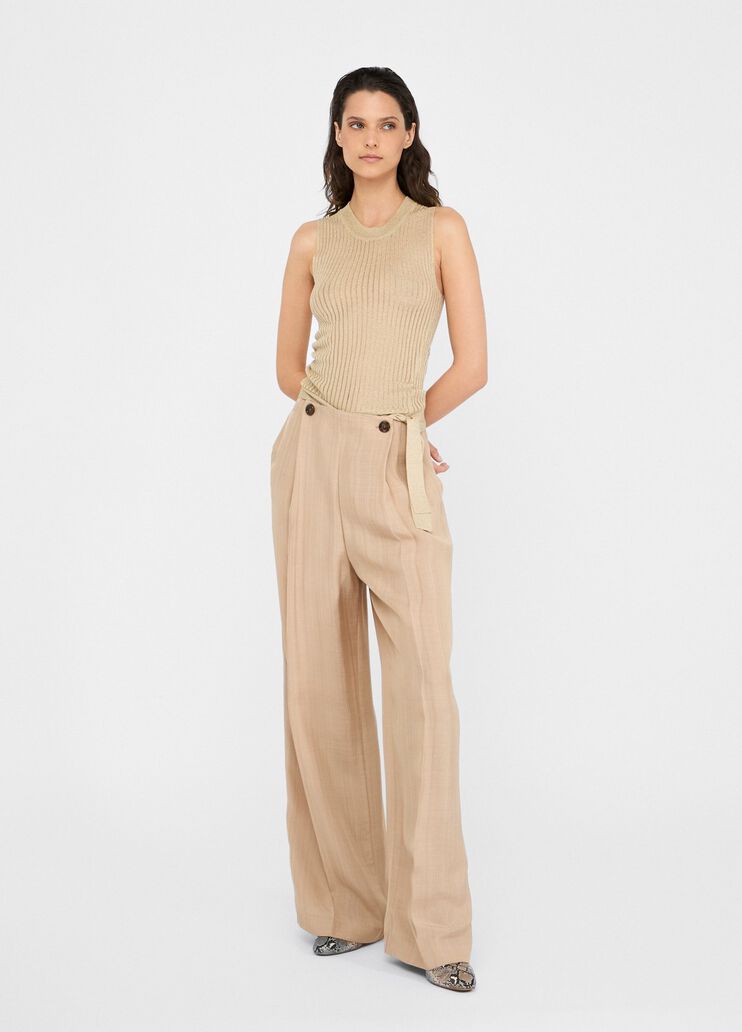 Lurex® knit top gold Liu Jo - large image number 5 Lurex® knit top gold Liu Jo - large image number 5