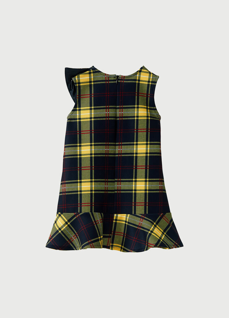 Tartan dress with ruching Dark blue check Liu Jo - large image number 1 Tartan dress with ruching Dark blue check Liu Jo - large image number 1