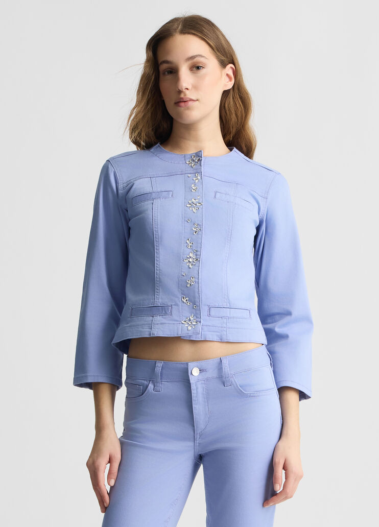 Lilac jacket with rhinestones lavender Liu Jo - medium Lilac jacket with rhinestones lavender Liu Jo - medium