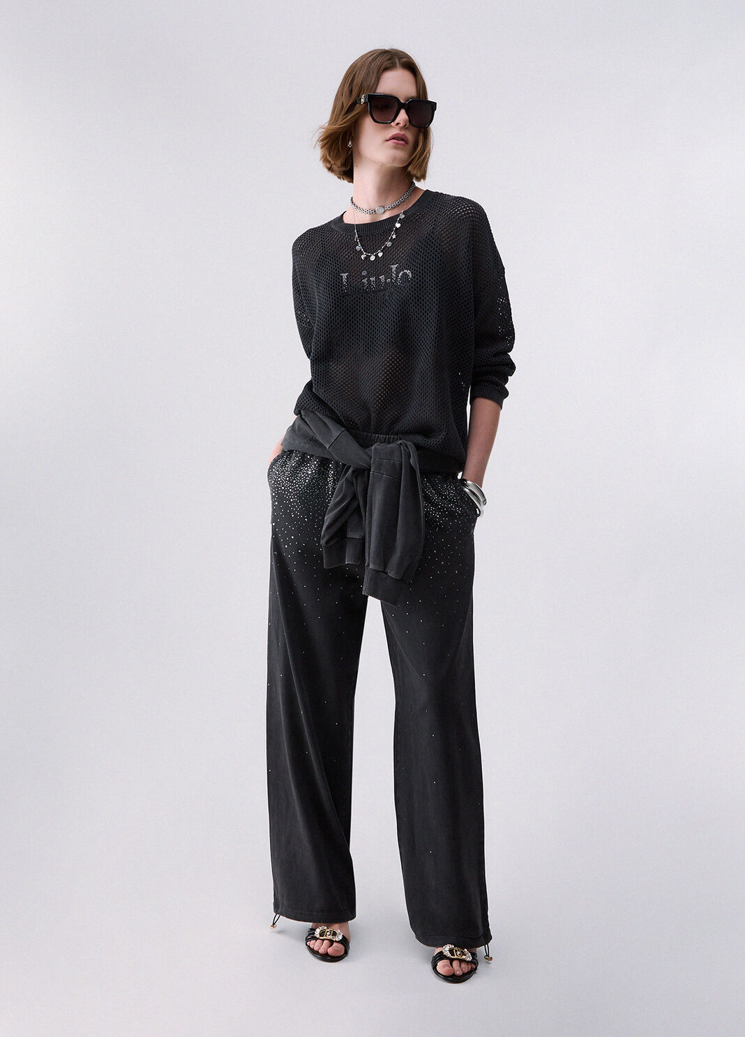 Jersey calado negro Liu Jo - large image number 3