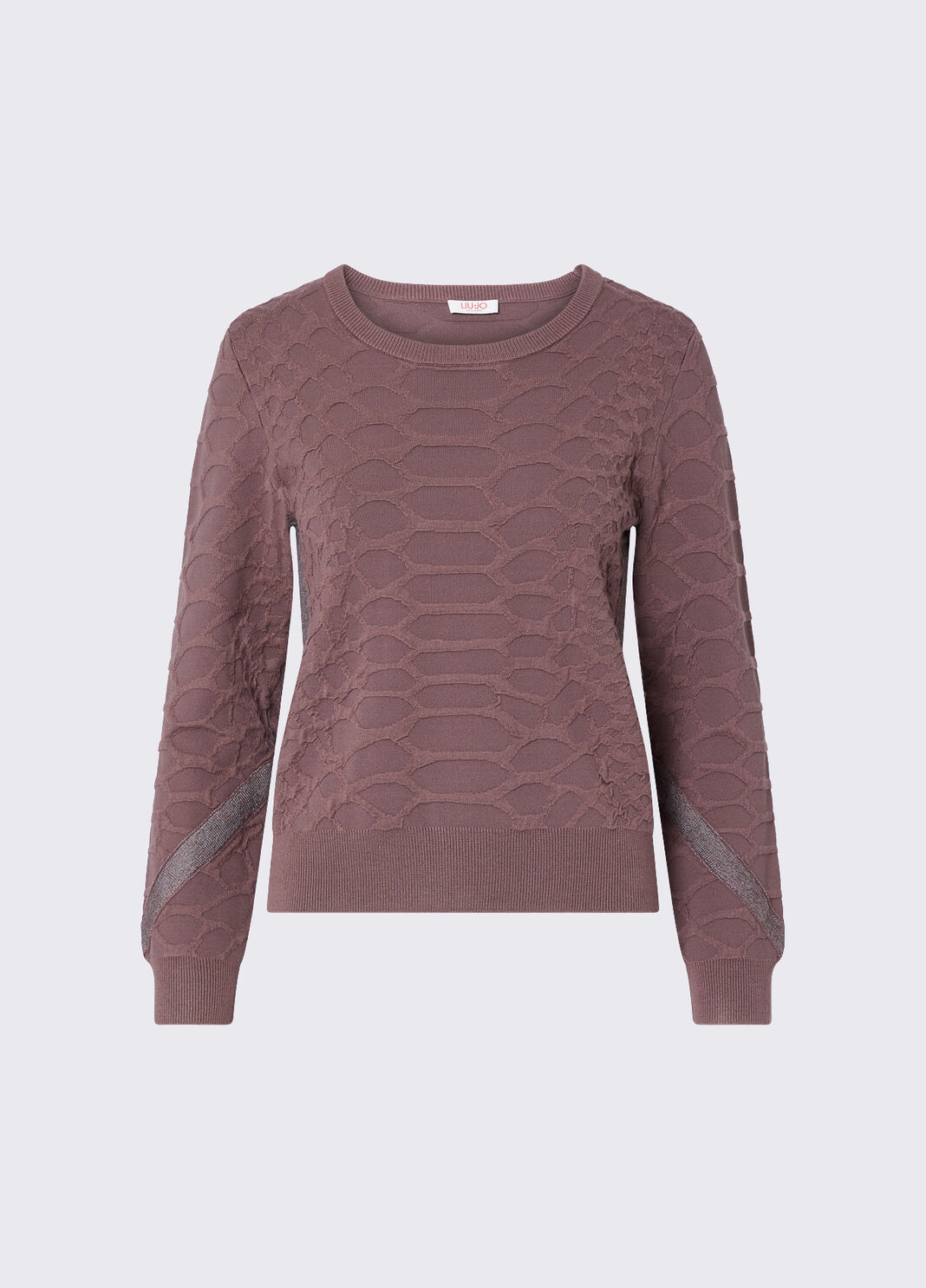 Strick Jacquard Dunkelrosa Liu Jo - large image number 6