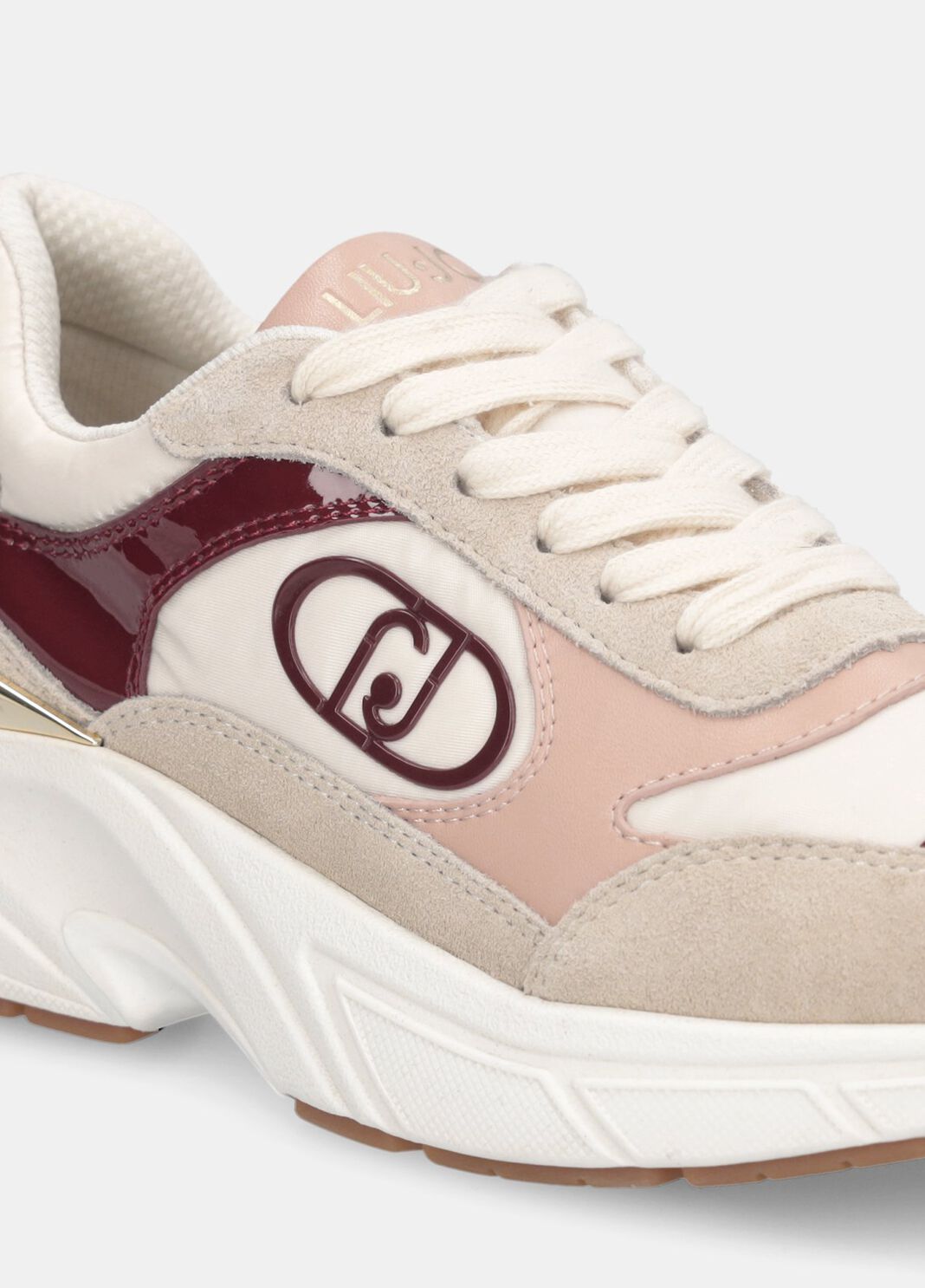 Suede and nylon sneakers beige Liu Jo - large image number 3