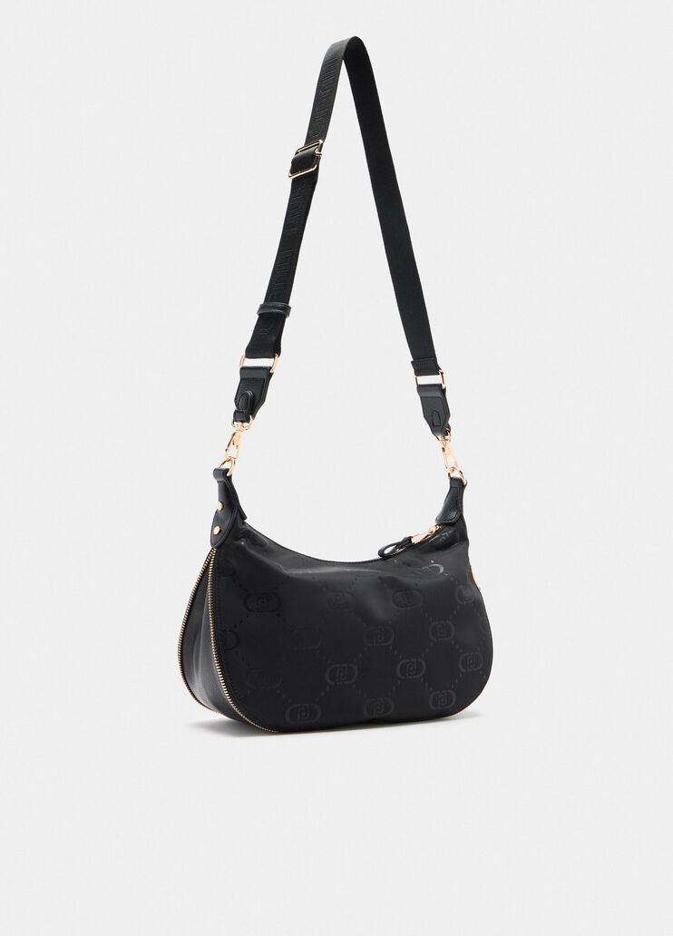 Medium nylon hobo bag black Liu Jo - large image number 3