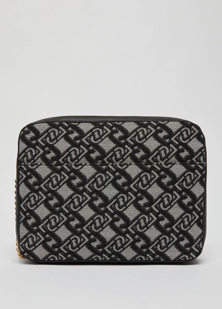 Crossbody bag with jacquard logo black Liu Jo - large image number 3