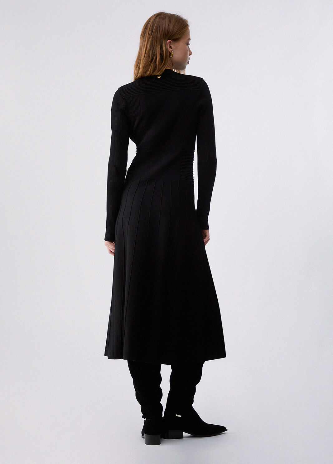 Midikleid aus Strick schwarz Liu Jo - large image number 1