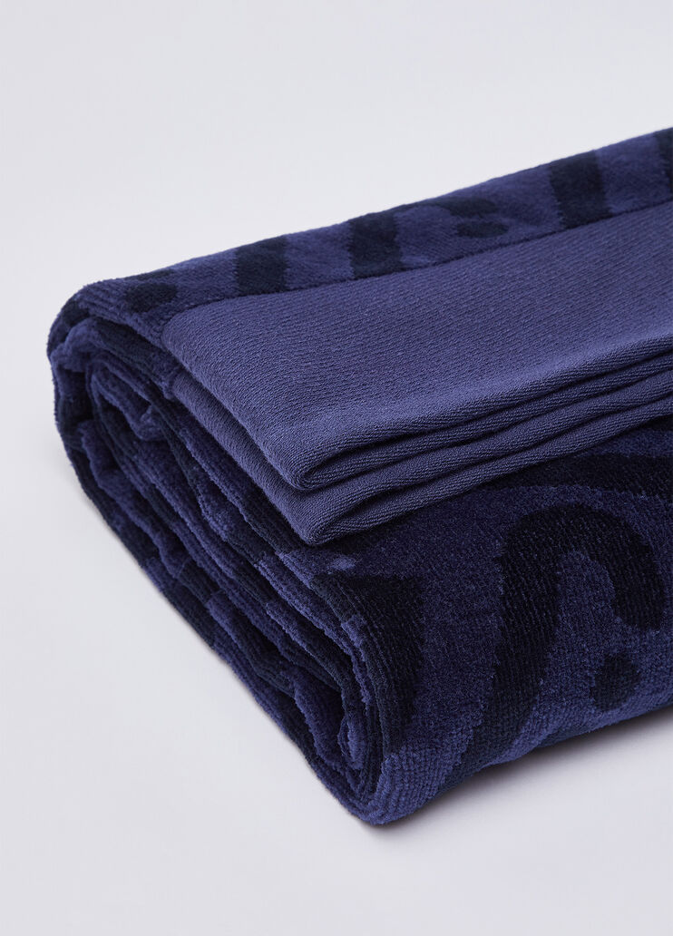 Monogram beach towel blue Liu Jo - medium