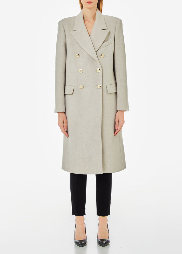Manteau croisé en laine mélangée gris Liu Jo - medium Manteau croisé en laine mélangée gris Liu Jo - medium