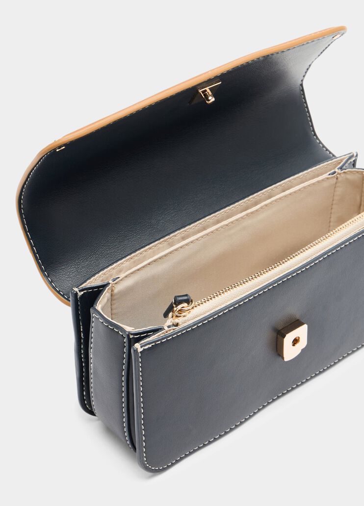 Small jacquard denim crossbody bag dark blue Liu Jo - large image number 6