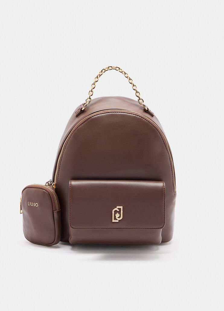 Medium backpack with pouch dark brown Liu Jo - medium Medium backpack with pouch dark brown Liu Jo - medium