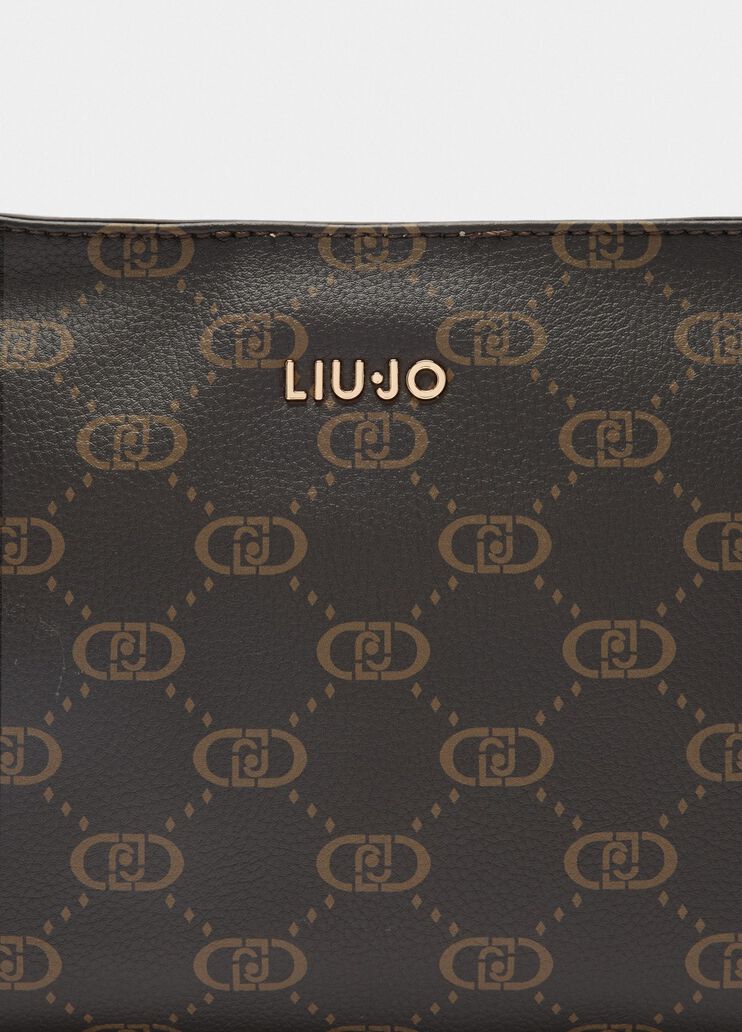 Bolso de hombro mediano con monograma beige Liu Jo - large image number 4 Bolso de hombro mediano con monograma beige Liu Jo - large image number 4