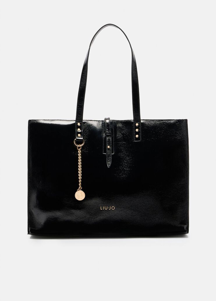 Fourre-tout grand format brillant noir Liu Jo - medium