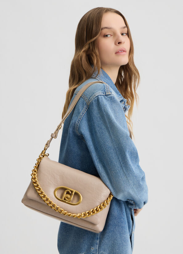 Medium LaPuffy bag dark sand Liu Jo - large image number 0