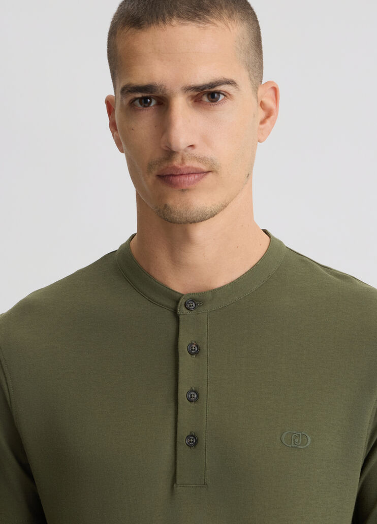 Green T-shirt with buttons olive green Liu Jo - medium Green T-shirt with buttons olive green Liu Jo - medium