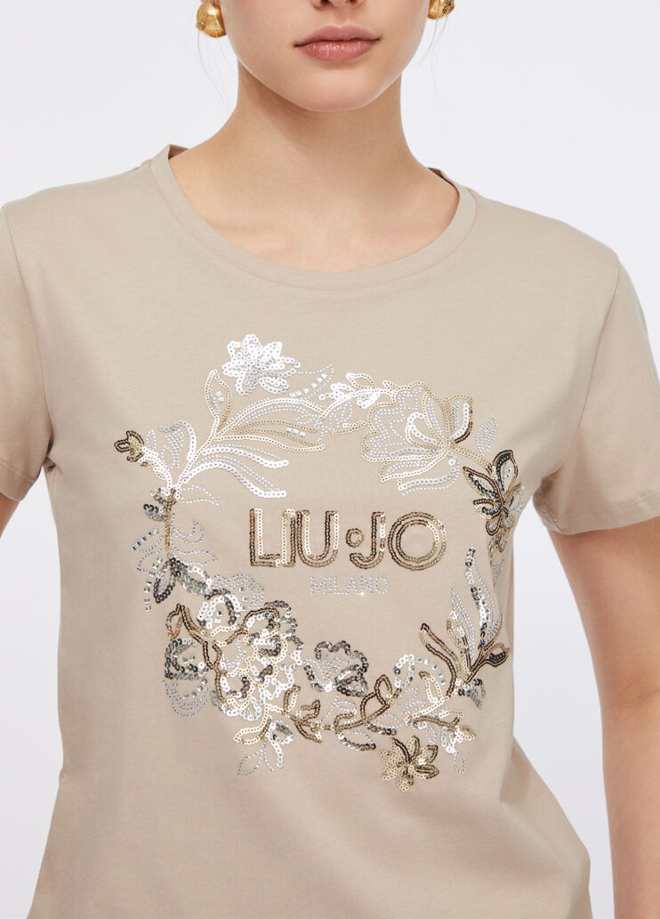 Liu Jo Better T-shirt beige/LIU JO Liu Jo - large image number 3
