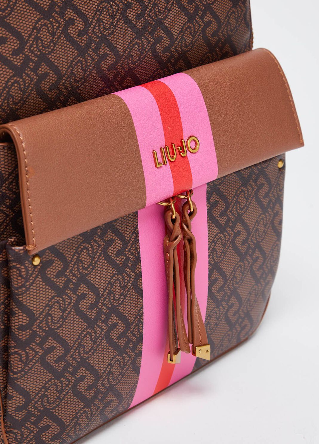 Sac &agrave; dos monogramm&eacute; marron Liu Jo - large image number 4