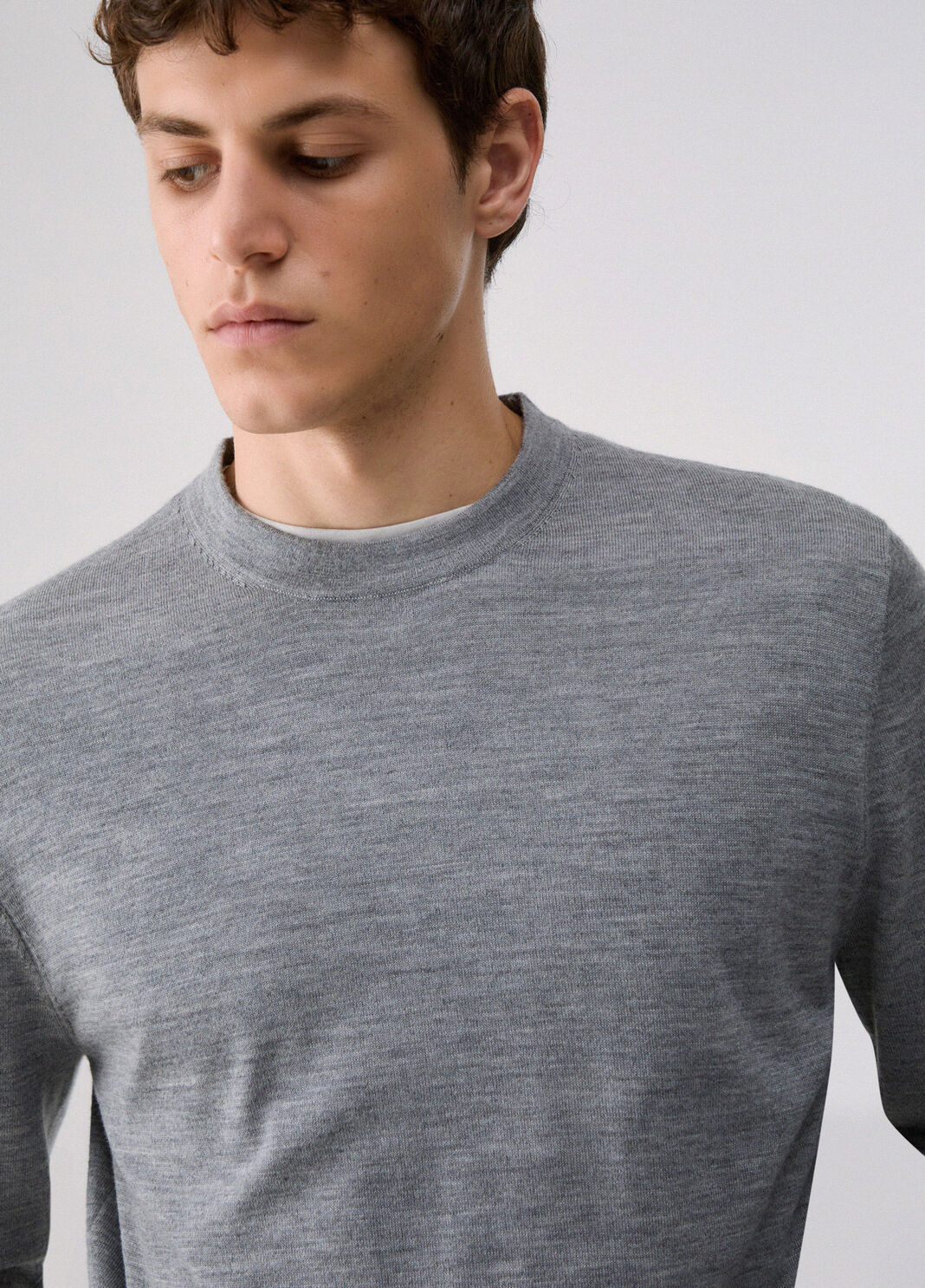 Merino Wool Sweater grey m&eacute;lange Liu Jo - large image number 4