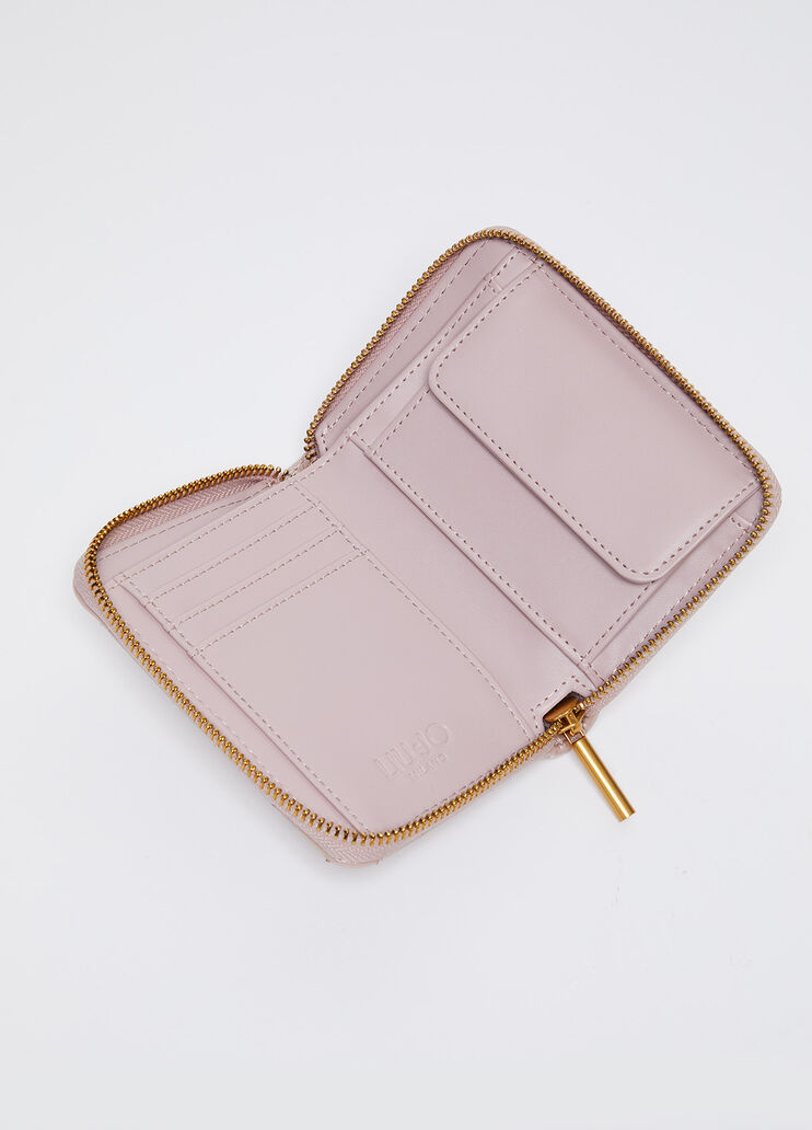 Portefeuille petit format matelassé rose Liu Jo - large image number 3