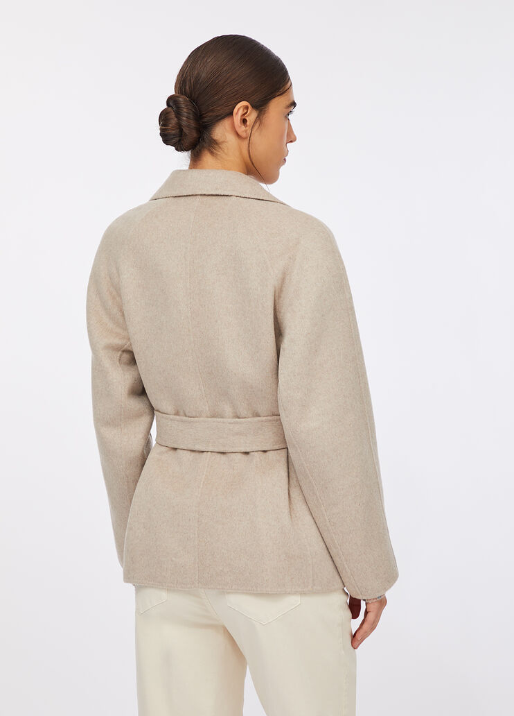 Manteau en laine avec ceinture beige Liu Jo - large image number 1