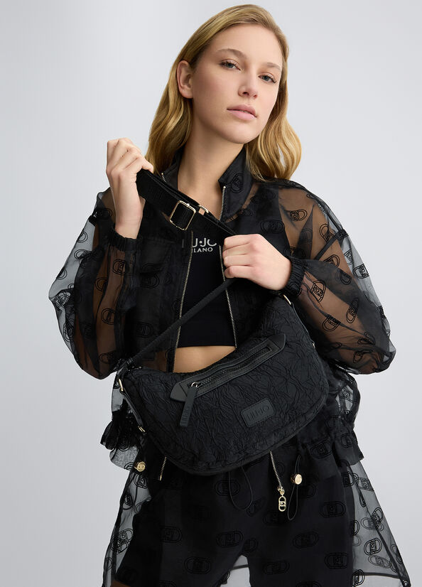 Small nylon crossbody bag black Liu Jo - large image number 0