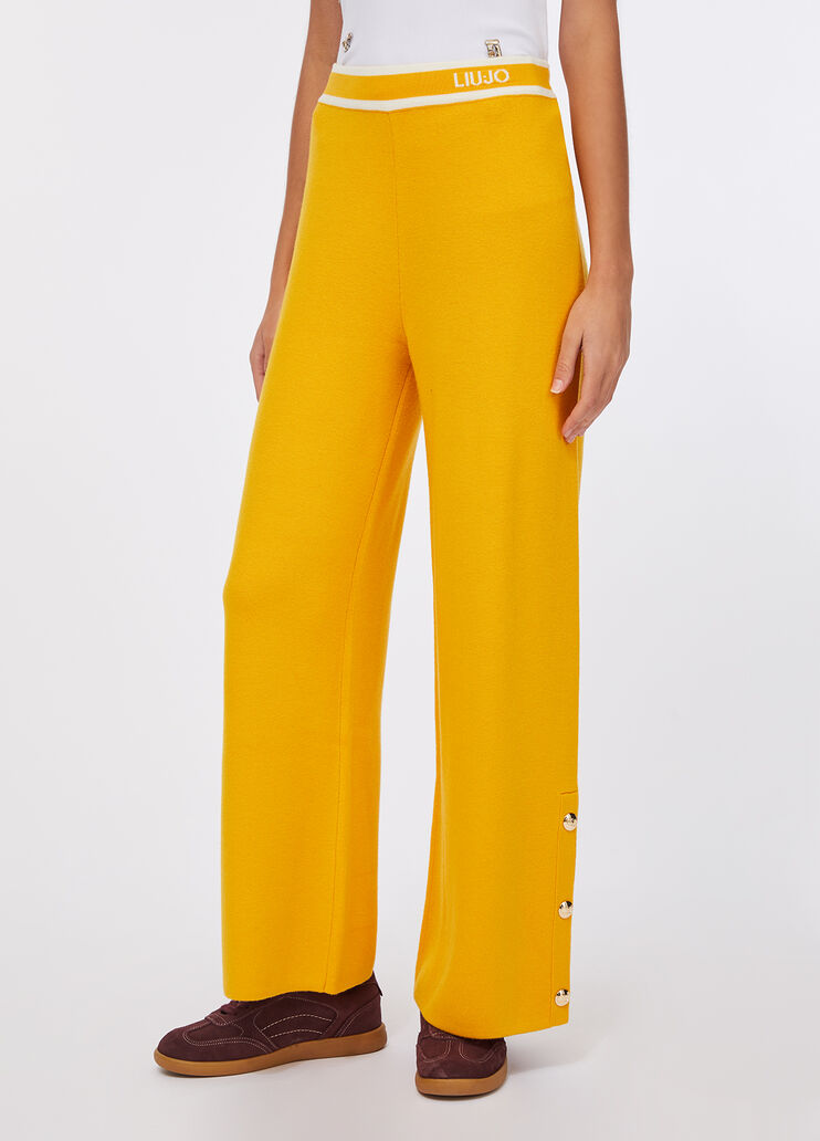 Knitted trousers yellow Liu Jo - large image number 0