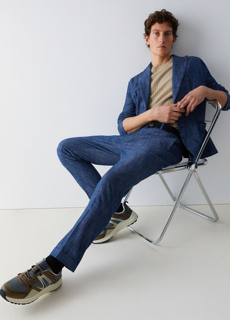 Chambray denim chinos blue Liu Jo - medium