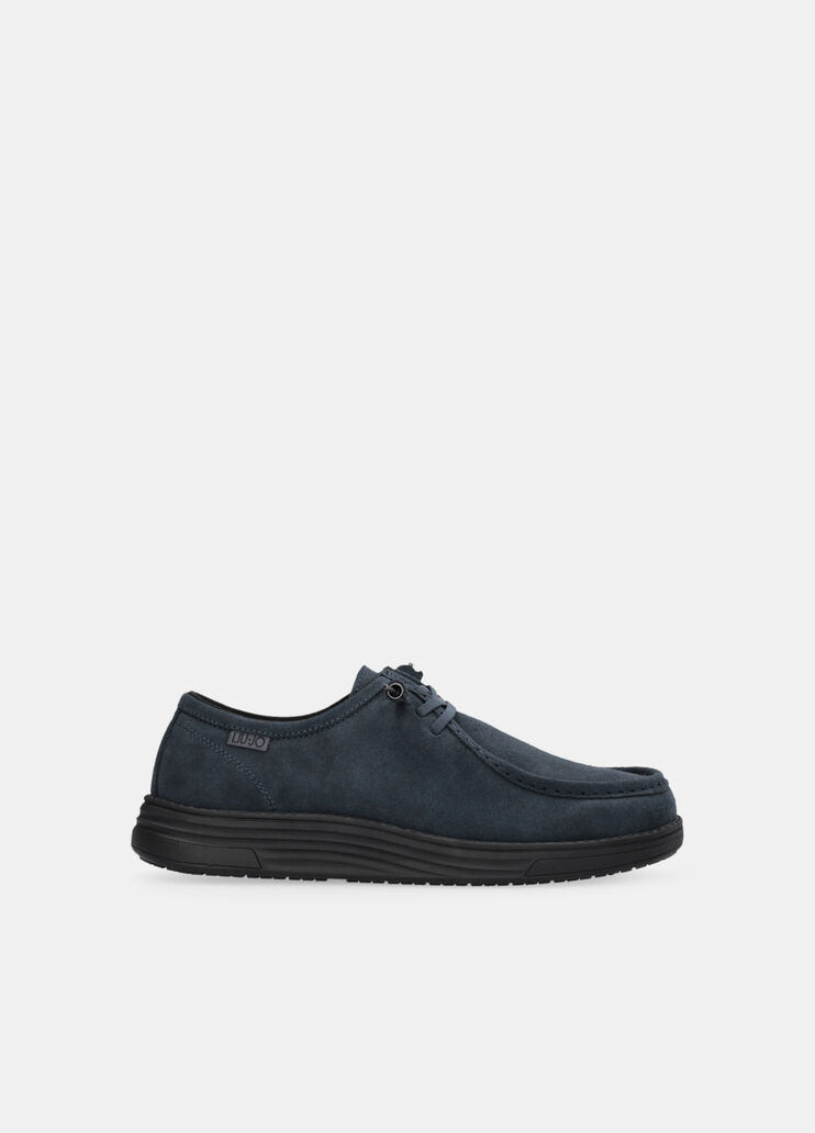 Loafer zum Schnüren aus Veloursleder Marineblau Liu Jo - medium Loafer zum Schnüren aus Veloursleder Marineblau Liu Jo - medium