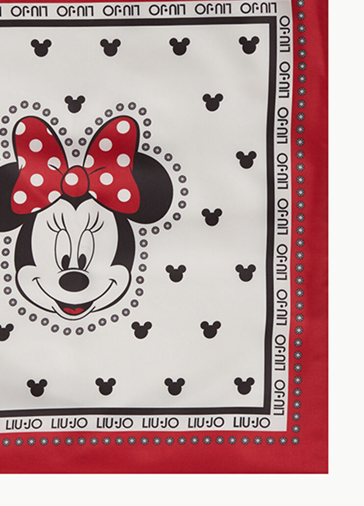 Small foulard with Minnie® Red Liu Jo - large image number 0 Small foulard with Minnie® Red Liu Jo - large image number 0